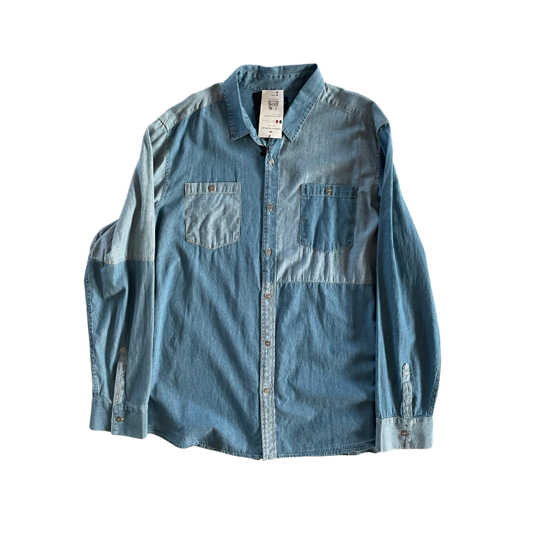 Camisa Porto Blanco mezclilla
