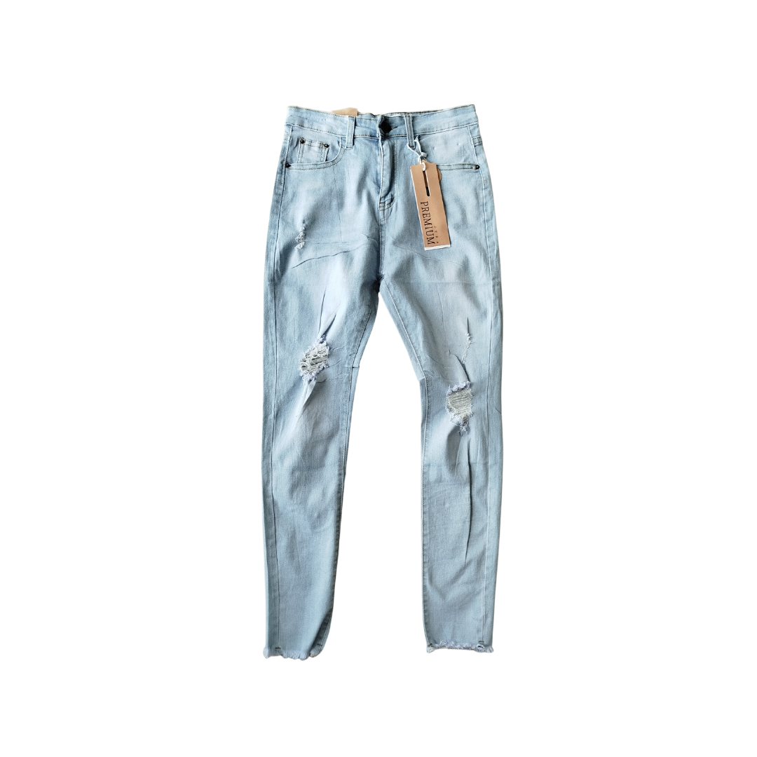 Pantalón de mezclilla claro