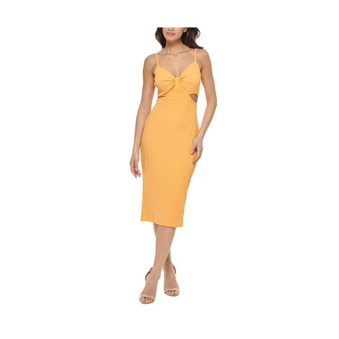 Vestido naranja semicorto Guess